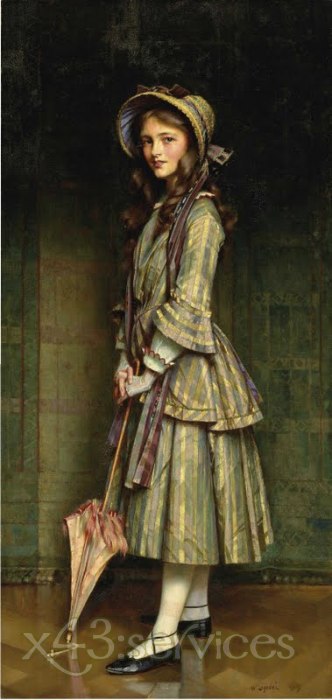 William Logsdail - Eine fruehe ViktorianerinAn Early Victorian